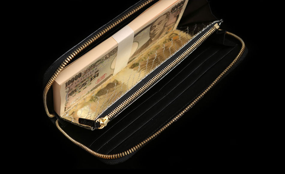 100万円が入る財布は、池田工芸のクロコダイル ロングウォレット