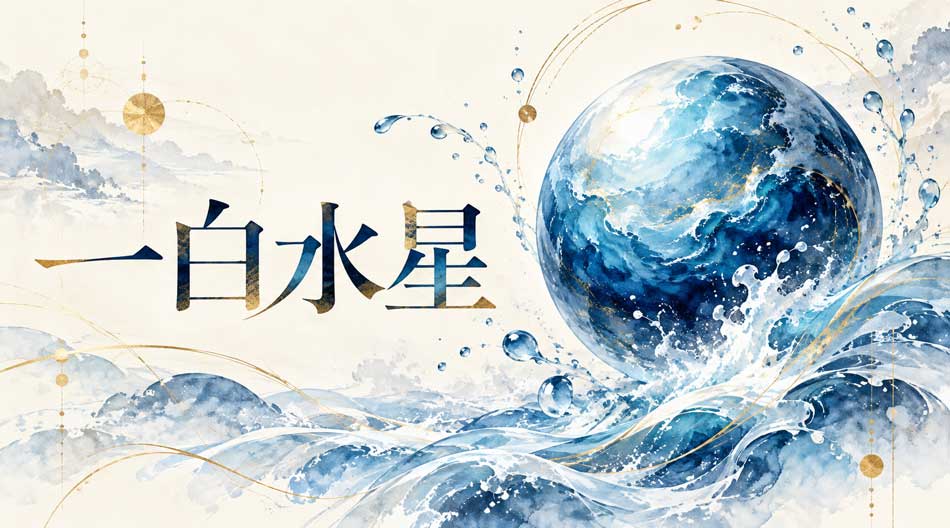 一白水星のイメージイラスト