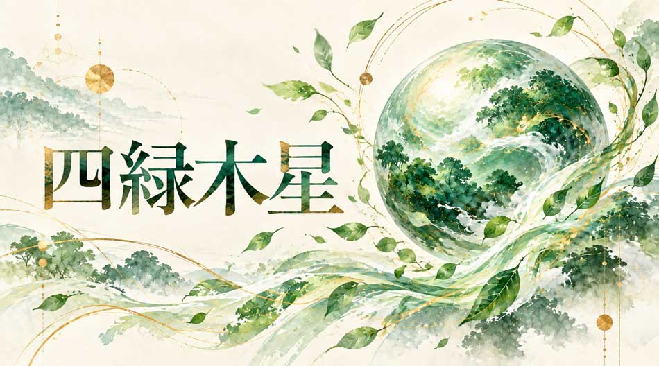 四緑木星のイメージイラスト