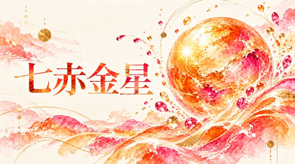 七赤金星のイメージイラスト