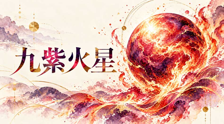 九紫火星のイメージイラスト